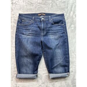 Joes Jeans Womens Sz 31 Designer Jeans Blue Cut Off Jeans Short Stretch Skinny